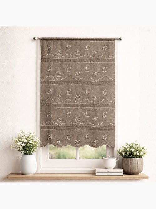 Visillo modulable bordado abecedario - Kiabi Visillo modulable bordado abecedario - Kiabi