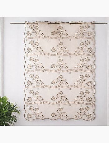 Visillo modulable con parte inferior y lados festoneados