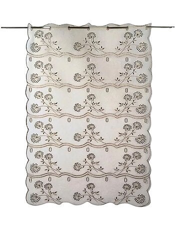 Visillo modulable con parte inferior y lados festoneados