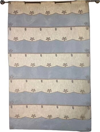 Visillo modulable de organza bordado