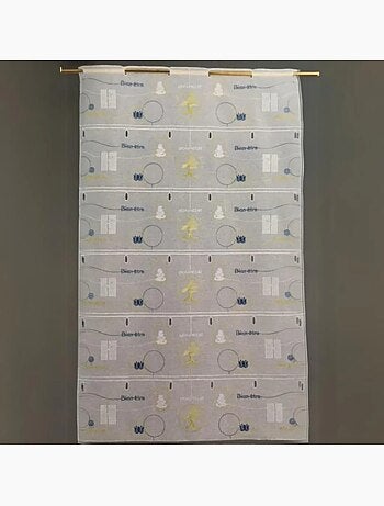 Visillo modulable ligero y bordado “zen attitude”