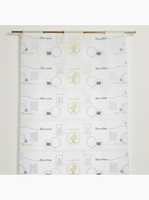Visillo modulable ligero y bordado “zen attitude” - Kiabi