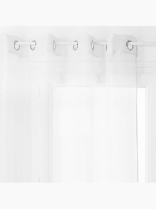Visillo moly blanco 135x240cm - Kiabi