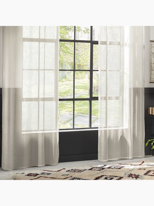 Visillo moly blanco marfil 135x240cm - Kiabi Visillo moly blanco marfil 135x240cm - Kiabi