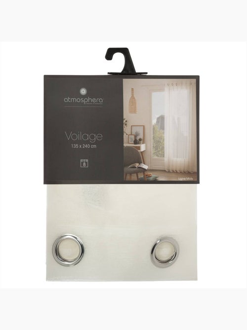 Visillo moly blanco marfil 135x240cm - Kiabi Visillo moly blanco marfil 135x240cm - Kiabi