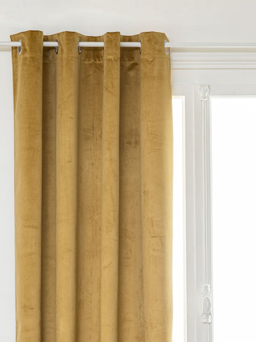 Visillo opaco de terciopelo - Kiabi