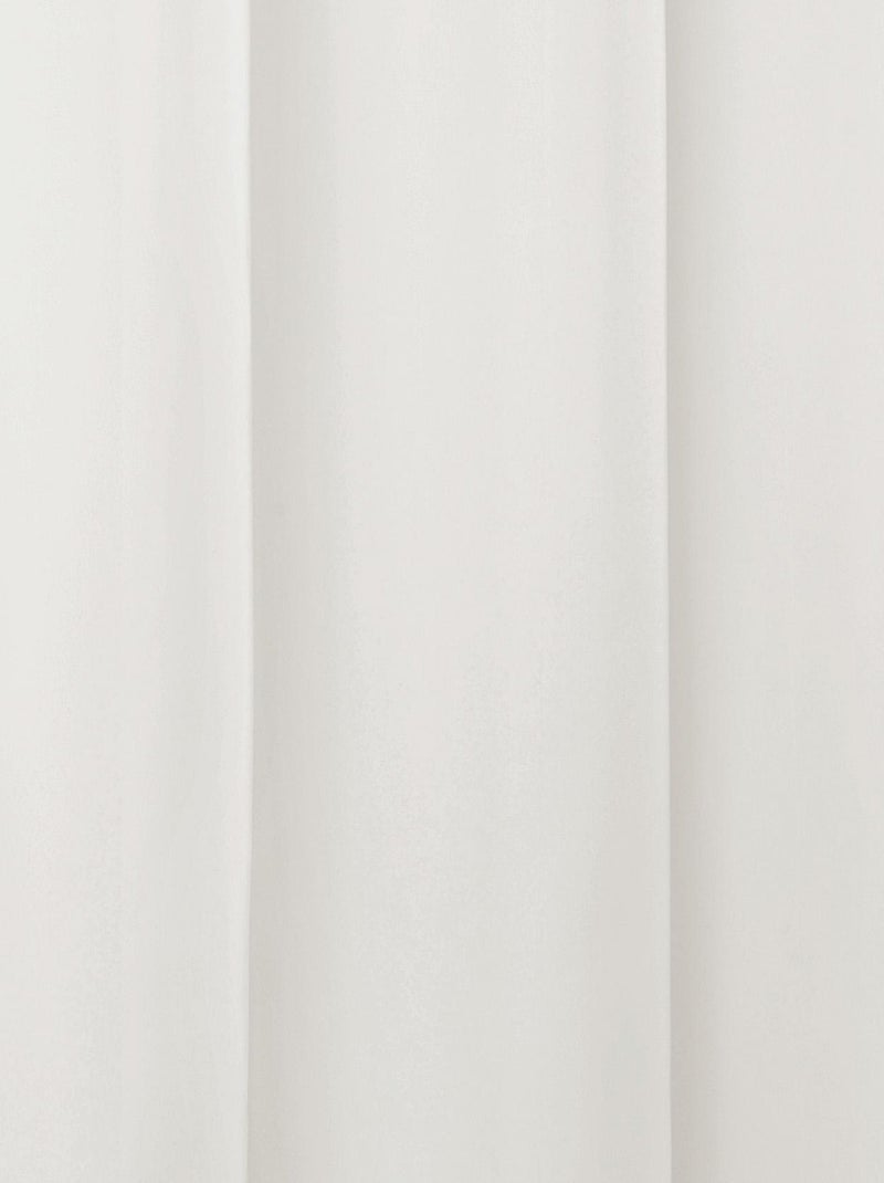 Visillo opaco, liso y suave Beige - Kiabi