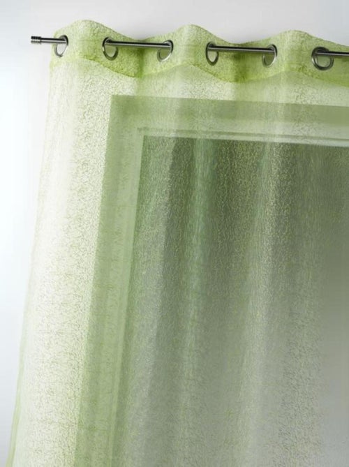 Visillo Organza con trazos dibujados color Guindilla - Kiabi