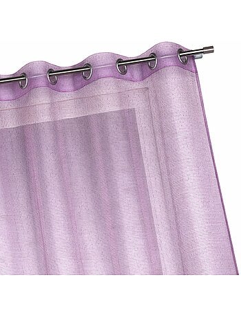 Visillo organza finas rayas horizontales