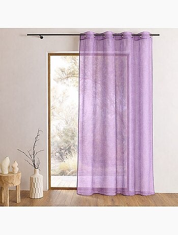 Visillo organza finas rayas horizontales