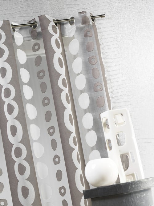 Visillo Organza Jacquard Bandas - Kiabi