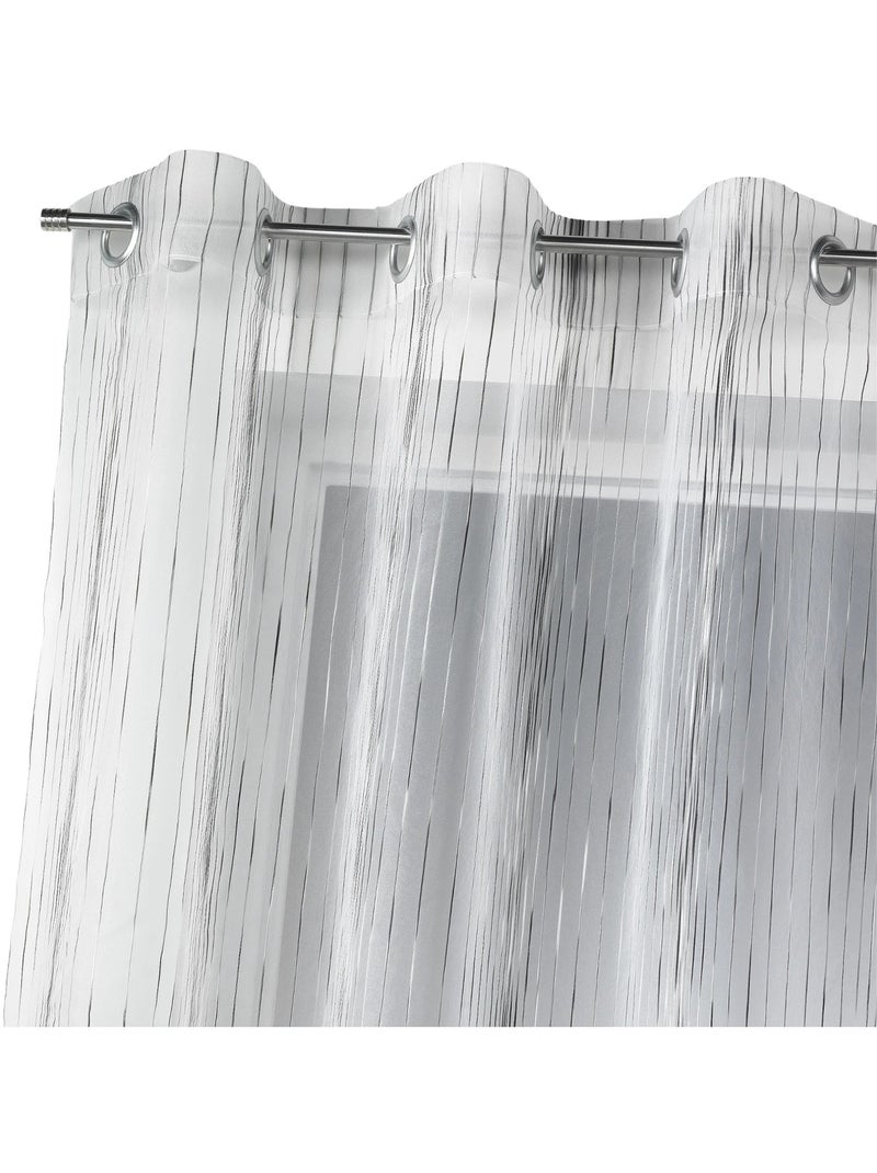 Visillo organza multicolor Blanco - Kiabi