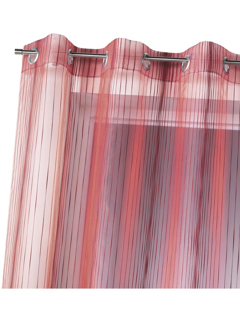Visillo organza multicolor Rojo ladrillo - Kiabi
