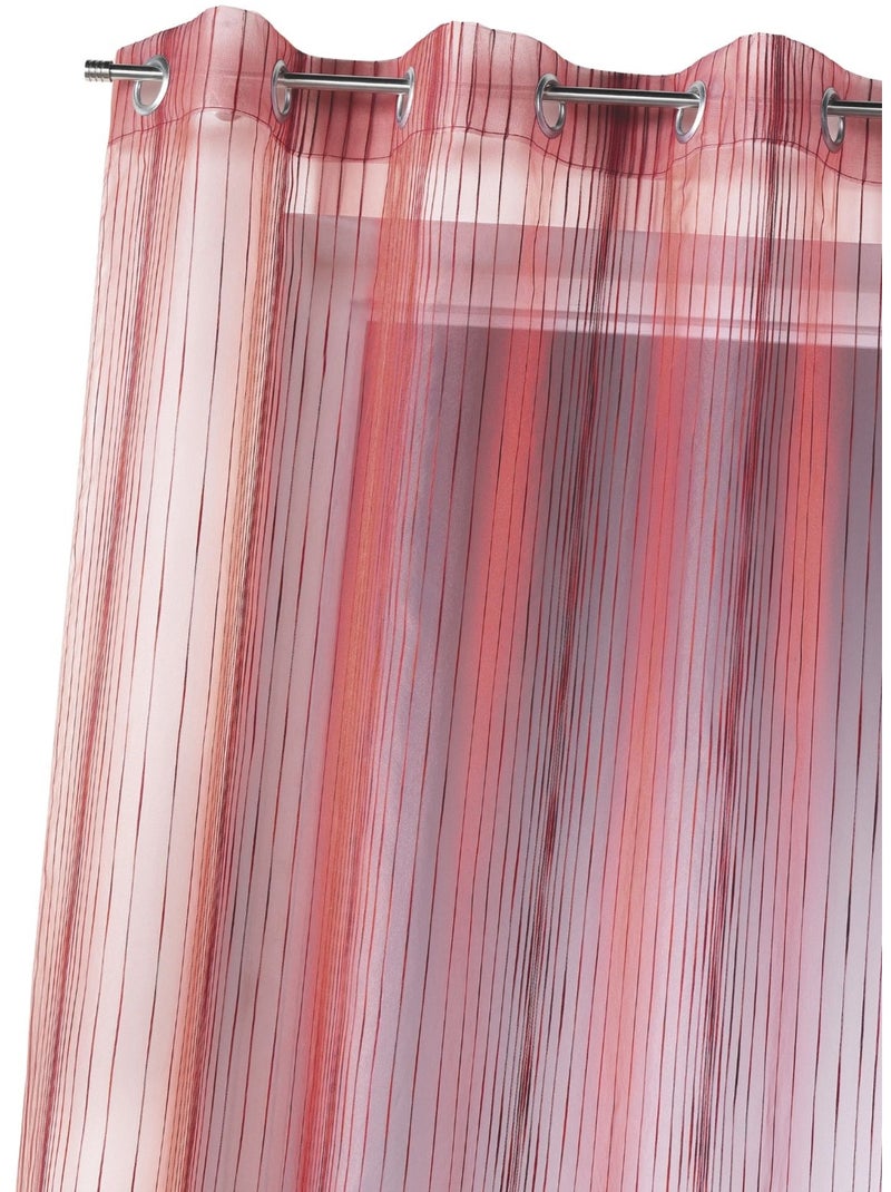 Visillo organza multicolor Rojo ladrillo - Kiabi