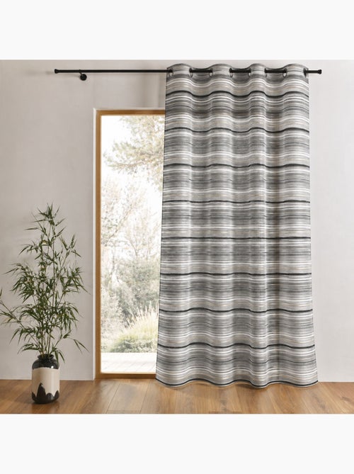 Visillo Organza Rayas chenilla horizontales - Kiabi Visillo Organza Rayas chenilla horizontales - Kiabi