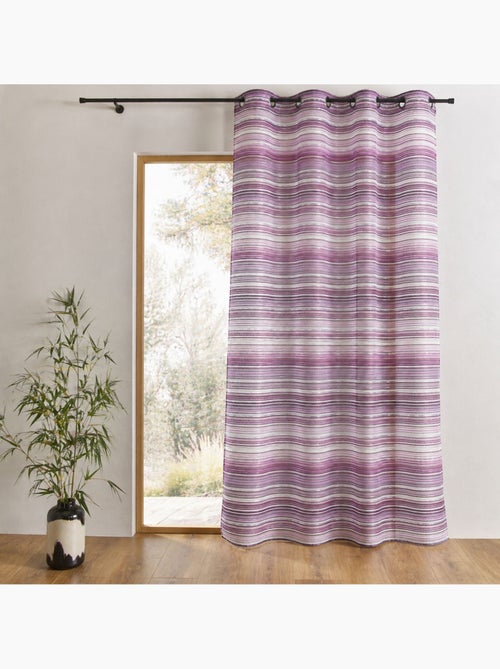 Visillo Organza Rayas chenilla horizontales - Kiabi Visillo Organza Rayas chenilla horizontales - Kiabi
