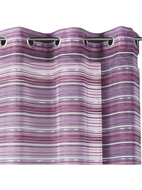 Visillo Organza Rayas chenilla horizontales - Kiabi Visillo Organza Rayas chenilla horizontales - Kiabi
