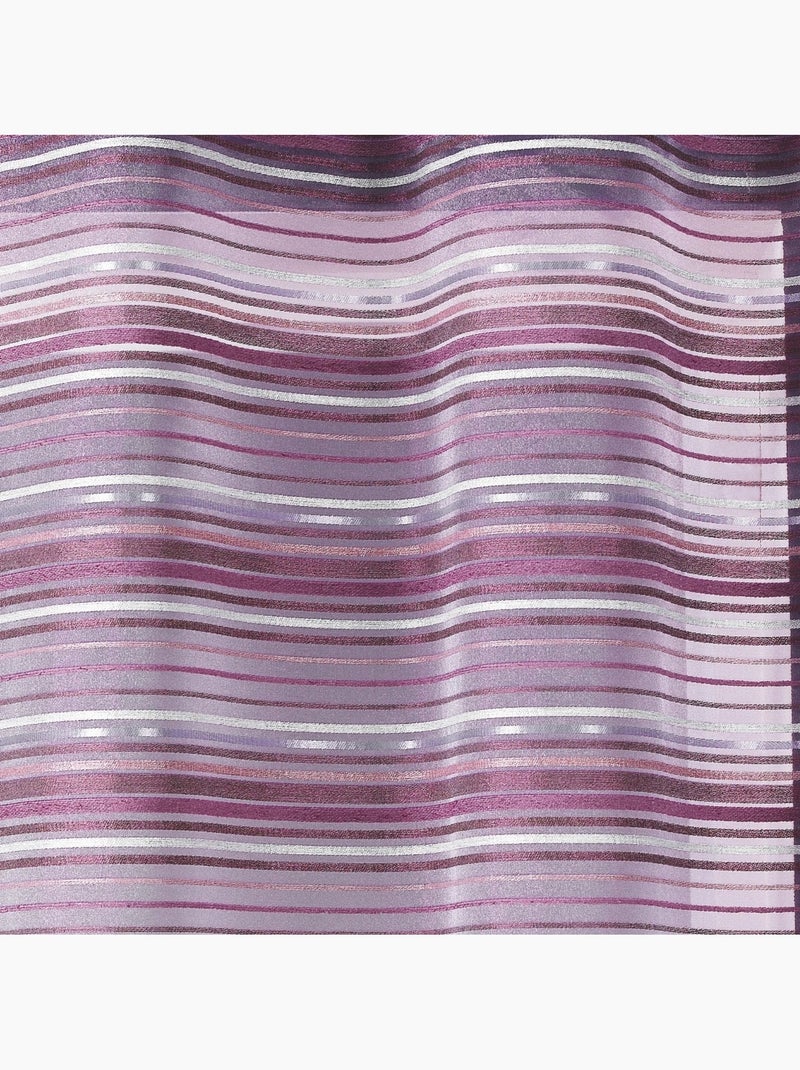 Visillo Organza Rayas chenilla horizontales Malva chiaro - Kiabi