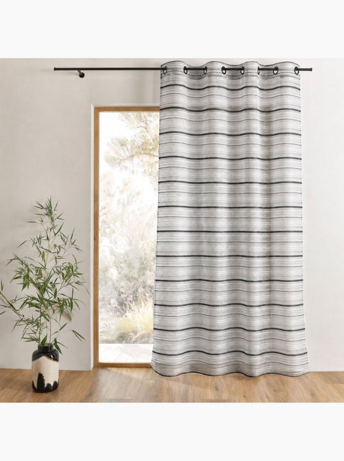 Visillo Organza Rayas chenilla horizontales - Kiabi Visillo Organza Rayas chenilla horizontales - Kiabi
