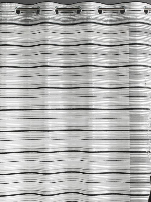 Visillo Organza Rayas chenilla horizontales - Kiabi Visillo Organza Rayas chenilla horizontales - Kiabi