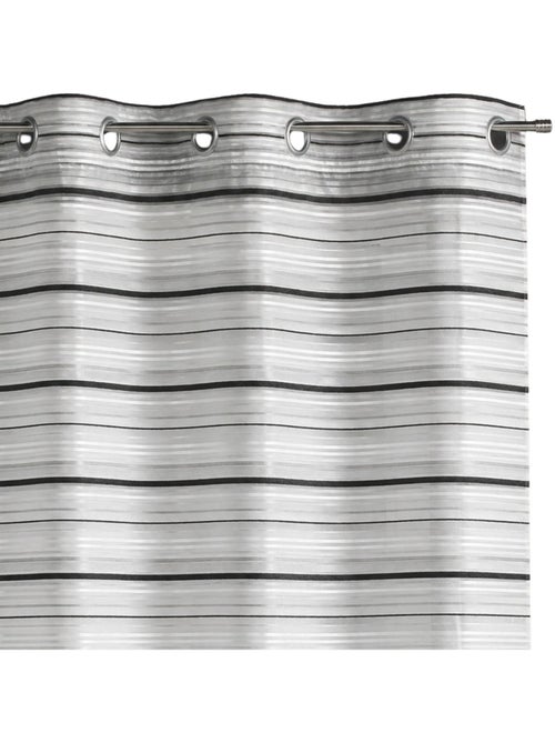 Visillo Organza Rayas chenilla horizontales - Kiabi Visillo Organza Rayas chenilla horizontales - Kiabi