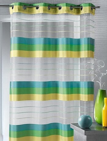 Visillo organza rayas horizontales colores