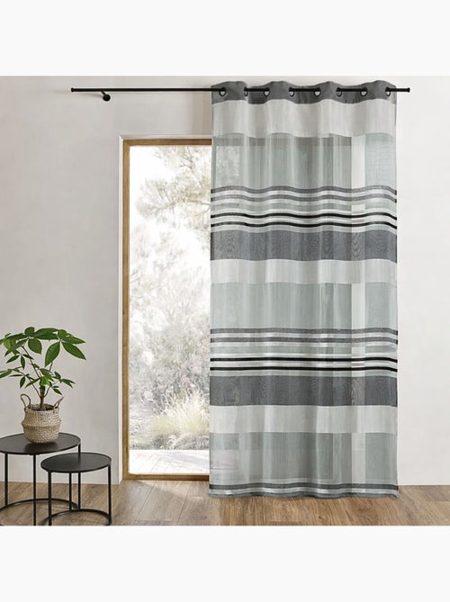 Visillo Organza rayas horizontales - Kiabi
