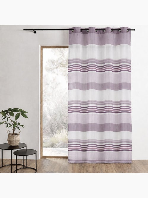Visillo Organza rayas horizontales - Kiabi