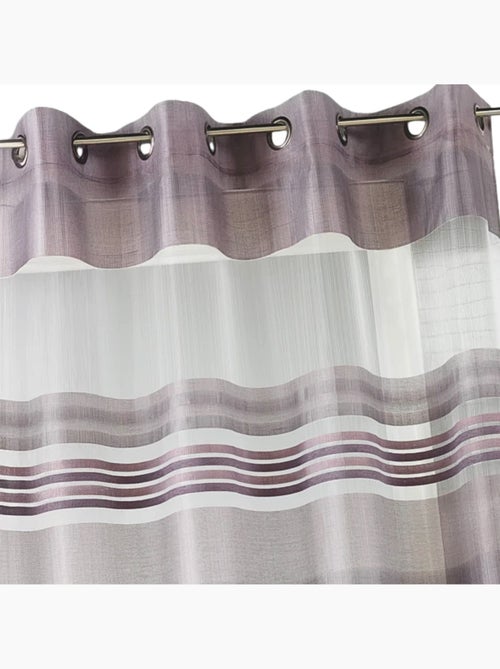 Visillo Organza rayas horizontales - Kiabi