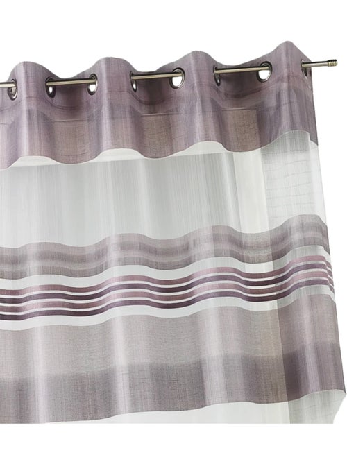 Visillo Organza rayas horizontales - Kiabi