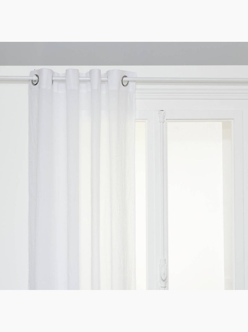 Visillo paxta 135x240cm blanco Blanco - Kiabi