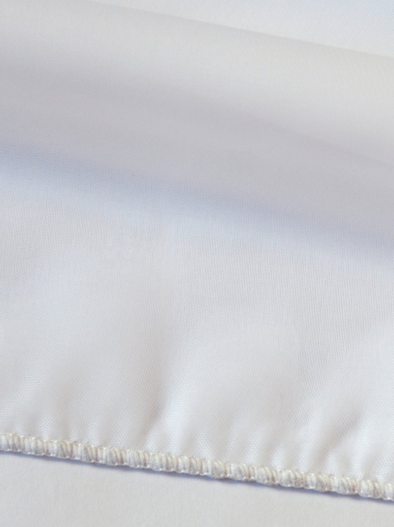 Visillo plomado con trenza fruncida Blanco - Kiabi
