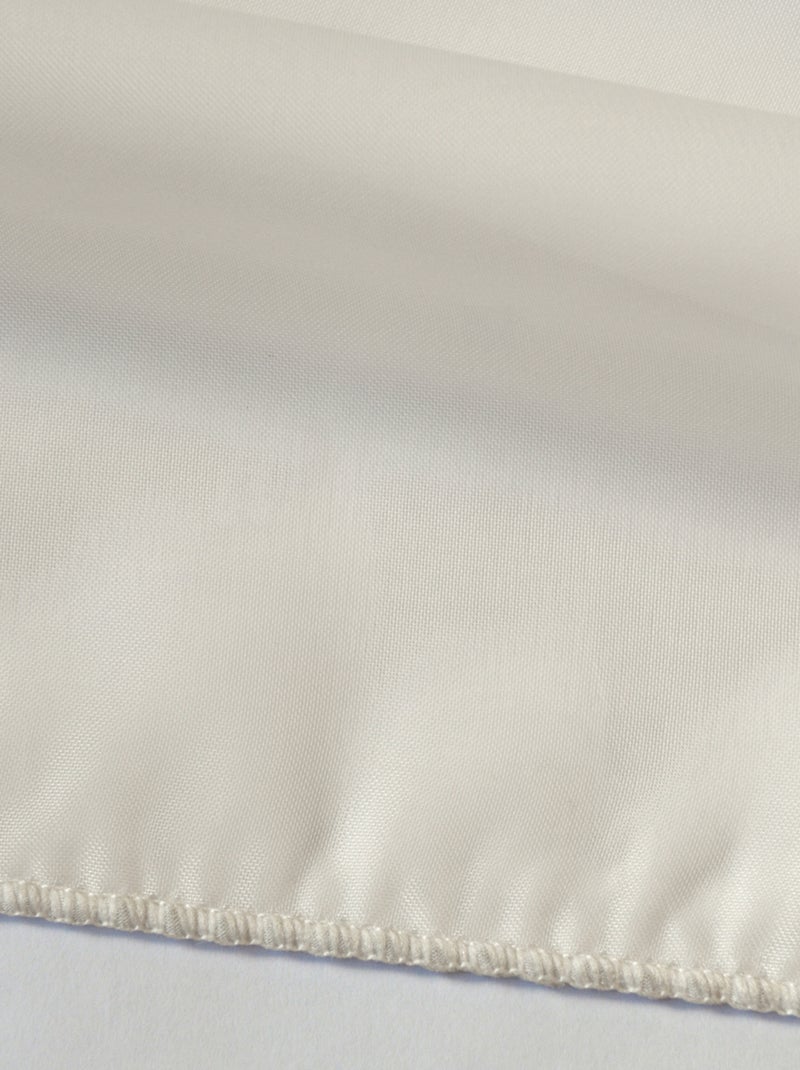 Visillo plomado con trenza fruncida Madera natural - Kiabi