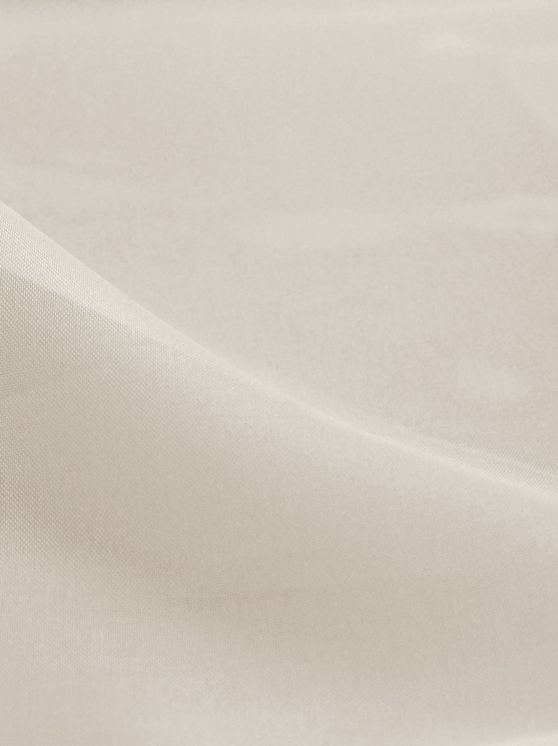 Visillo plomado con trenza fruncida Madera natural - Kiabi