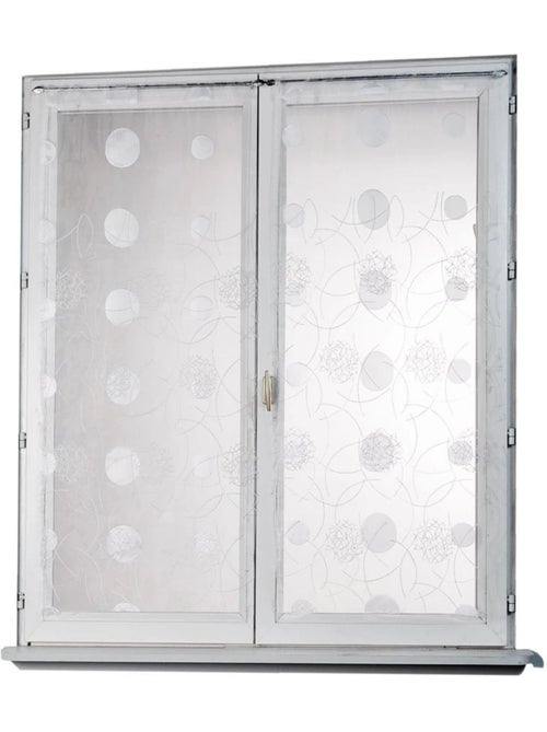 Visillo recto en organza bordado motivos lunares con lunares - Kiabi Visillo recto en organza bordado motivos lunares con lunares - Kiabi