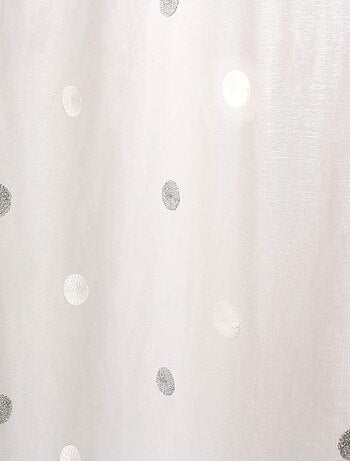 Visillo sablé bordado lunares color