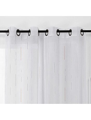 Visillo tamizante con palitos Jacquard