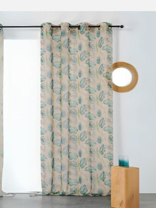 Visillo tamizante estampado mini vegetales - Kiabi