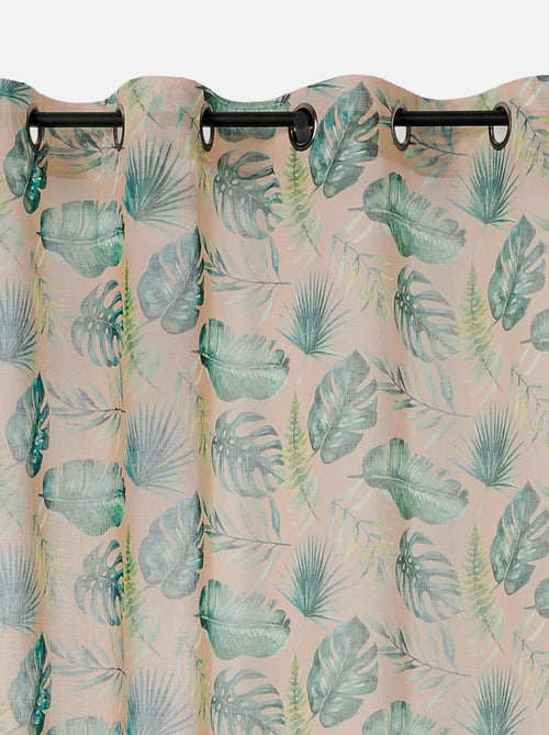 Visillo tamizante estampado mini vegetales - Kiabi