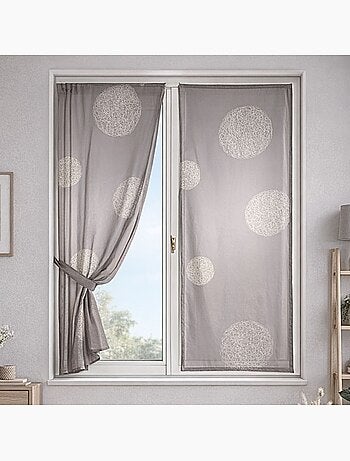 Visillo Topo Bordado 'Círculos Mezclados'