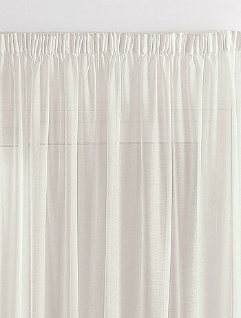 Visillo unicolor satinado y plomado