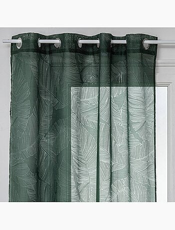 Visillos con estampado de hojas