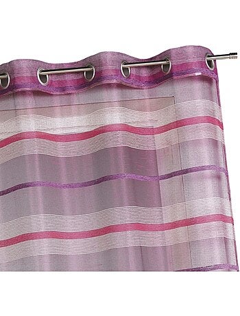 Visillos de colores con rayas horizontales