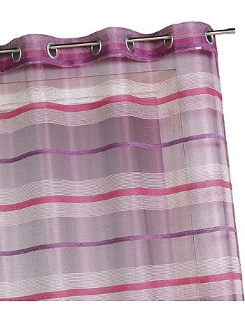 Visillos de colores con rayas horizontales