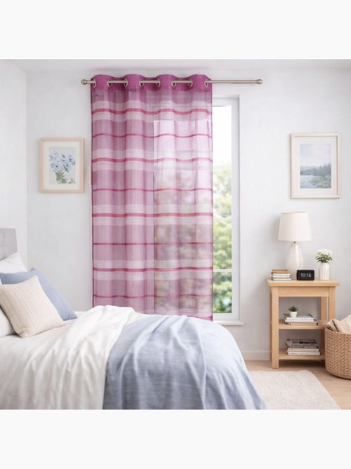 Visillos de colores con rayas horizontales - Kiabi