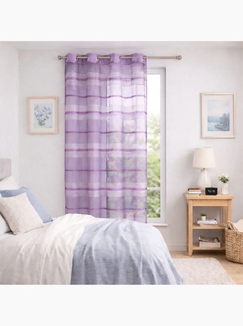 Visillos de colores con rayas horizontales - Kiabi Visillos de colores con rayas horizontales - Kiabi