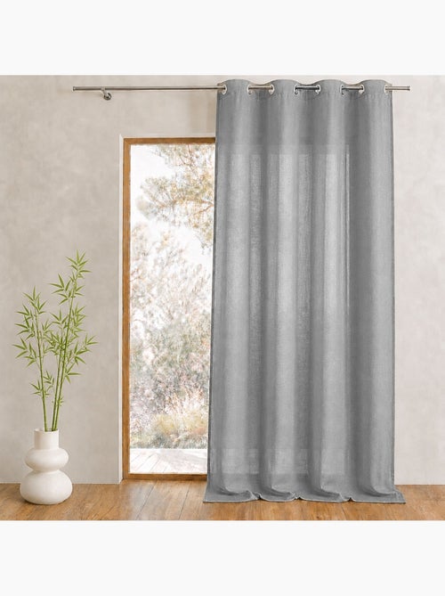 Visillos de organza lisos listos para instalar - Kiabi Visillos de organza lisos listos para instalar - Kiabi