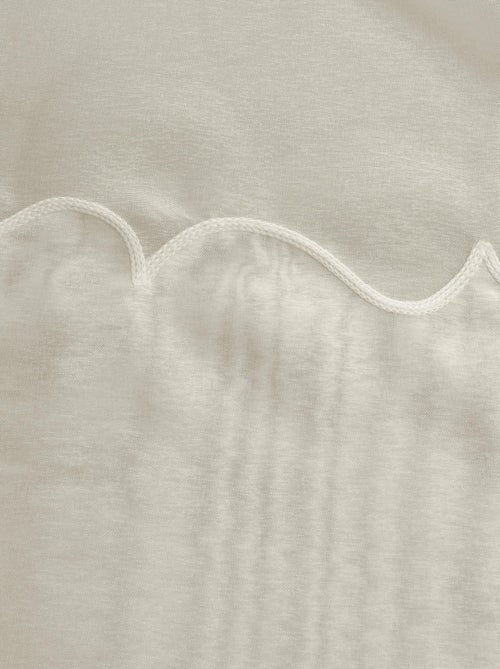 Visillos de polilina bordados Cornely - Kiabi Visillos de polilina bordados Cornely - Kiabi