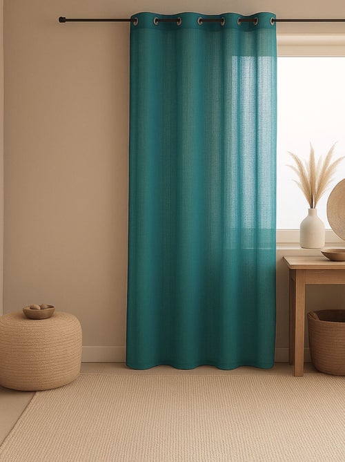 Visillos efecto lino - Kiabi