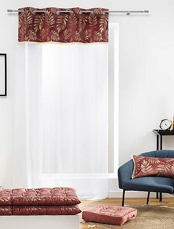 Visillos estampados y con flecos